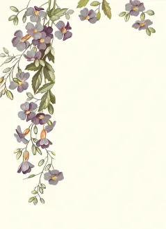 Bough: Purple Flower Border