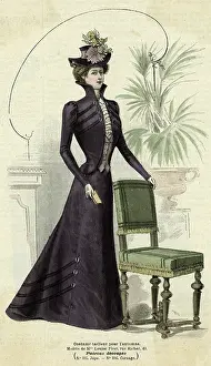 Jabot: Purple Open Bodice 1899