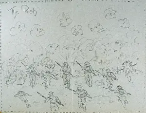 Unused: The Push - German Field Postcard