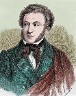 Whiskers: Pushkin, Aleksandr Sergeevic (1799-1837). Russian poet
