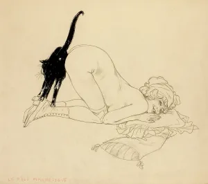 John Noott Galleries: Pussy cat by Raphael Kirchner