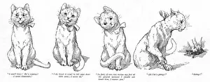 Pussy's nightmare by Louis Wain