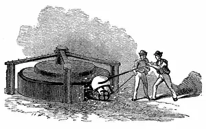 Fromthe: Putting ball of white-hot iron into a rotary squeezer