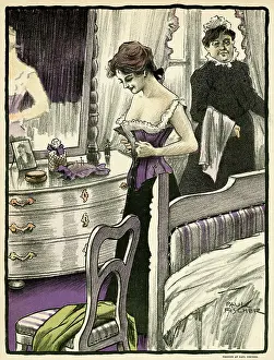 Chemise: Putting on Her Corset