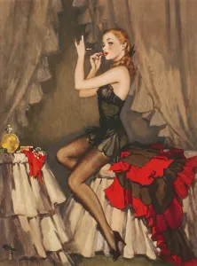 Beauty Parlour: Putting on lipstick - David Wright