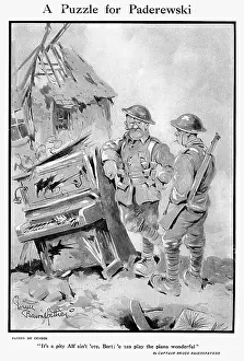 Paderewski: A Puzzle for Paderewski, by Bairnsfather