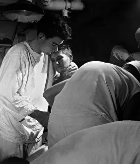 Guam: Pvt. J.B. Slagle, receives his daily dressing