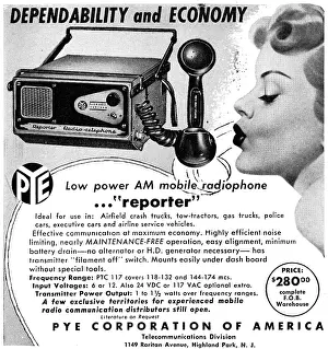 Radiotelephone: Pye Reporter Mobile AM Radiotelephone