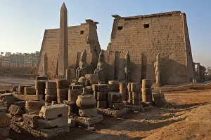 1260: Pylon of Ramesses II, Luxor Temple, Luxor, Egypt