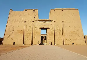 Edfu: Pylon, Temple of Horus, Edfu, Egypt