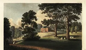 Westall: Pynes House, Exeter, Devon, 1825