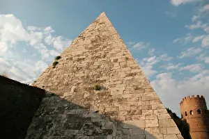 Maths: Pyramid of Cestius. Rome. Italiy