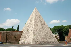 Maths: Pyramid of Cestius. Rome. Italiy