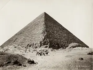 Thatch: Pyramid of Cheops, Giza, Egypt, c.1890's