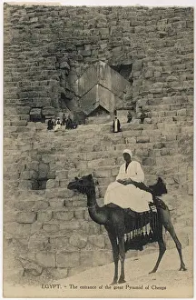 Khufu: Pyramid entrance, Gizeh (Giza)