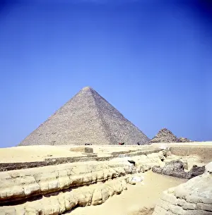 Pyramids: Pyramid at Giza. Pyramids one of the Seven Wonders