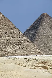 Khafre: Pyramid of Khafre and Great Pyramid of Cheops, Cairo, Egypt