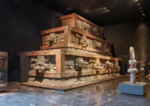 Antropologia: Pyramid, Museo Nacional de Antropologia, Mexico City, Mexico