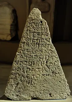 Geometrical: Pyramidal Grave Stele. 5th century BC. From Sinope