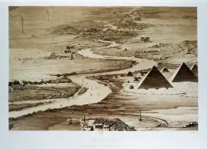Pyramids: Pyramids, Egypt 1841. By French architect, Hector