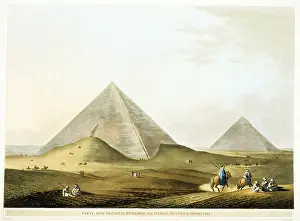 Pyramids: Pyramids at Giza (Gizeh): in foreground is that