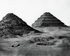 Stepped: Pyramids of Sakkara, Egypt