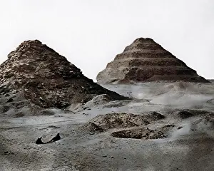 Stepped: Pyramids of Sakkara, Egypt
