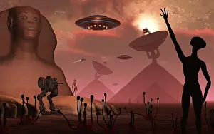 Mystical: Pyramids used as communication centers on an alien world