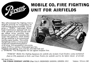 Vespa: Pyrene Mobile CO2 Fire Fighting Unit For Airfields - Vespa