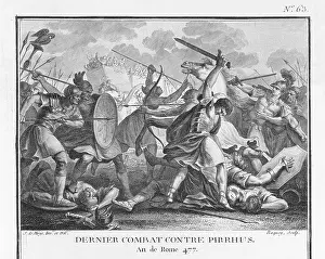 Shields: Pyrrhus fighting the Romans at Beneventum