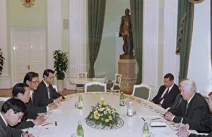 Eltsin: Q. Qichen's visiting USSR