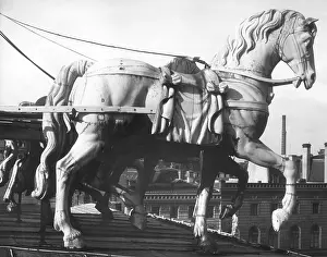 Quadriga: Quadriga at the Brandenburg Gate in Berlin, 1926