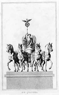 Quadriga: Quadriga of Brandenburg Gate in Berlin