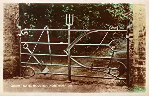 Moulton: Quaint Gate, Moulton, Northampton
