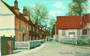 Chipstead: A quaint street view in the village of Chipstead