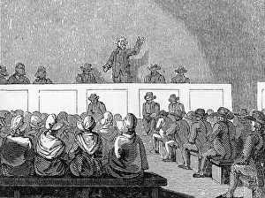 Quakers: A Quaker meeting