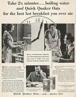 Cereals: QUAKER OATS AD 1931