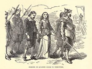 Marmaduke: Quakers lead to their execution. Mary Dyer ?