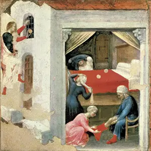 Undress: Quaratesi Altar: Saint Nicholas and three poor
