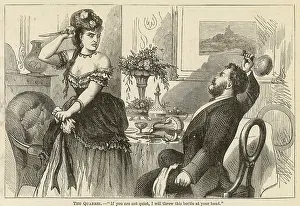 Stab: Quarrel between a husband and wife