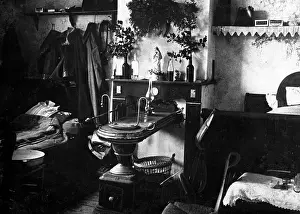 Billet: Quarters of a German airship crew Captain, 1917