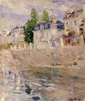 Berthe: The Quay at Bougival, by Berthe Morisot