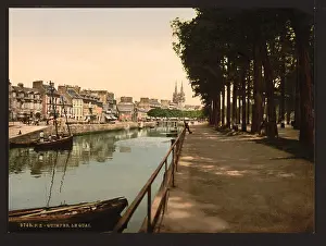 Quimper: The quay, Quimper, France