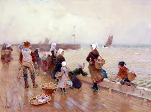 Caffieri: The Quayside, Boulogne