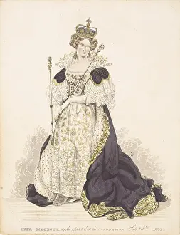 Consorts: Queen Adelaide in her coronation robes, 1831