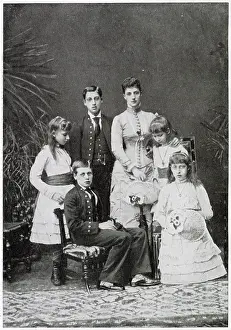 Aug22: Queen Alexandra and her children, 1880