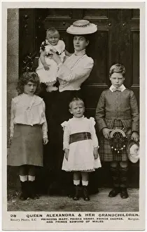Grandchildren: Queen Alexandra with her Grandchildren