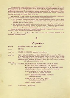 Debs: Queen Charlotte's Ball programme