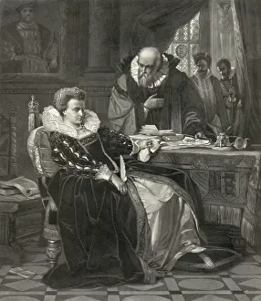 Queen Elizabeth, consenting to the death of Marie Stuart
