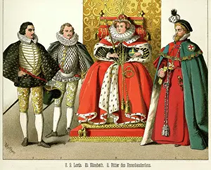 Doublet: Queen Elizabeth I and her court